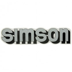 Klebefolie "SIMSON"-Tank, silber/schwarz
