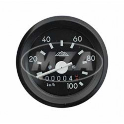 Tachometer mit Beleuchtung, ohne Kontrollleuchte - ø 60 mm - ohne Leuchtmittel - 100 km/h