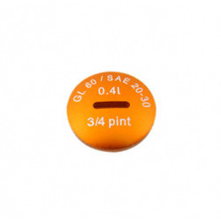 Verschlußschraube - Alu orange eloxiert - (Öleinfüllöffnung)  - ohne O-Ring  (MZA-10223)  -  S51,S53,S70,SR50,SR80,KR51/2