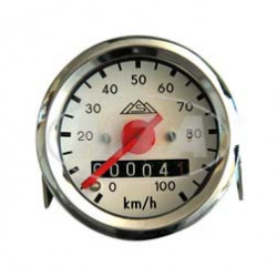 Tachometer - ø 48 mm - weißes Zifferblatt - KR51, SR4-2, SR4-3, SR4-4 (100 km/h Sonderausführung)
