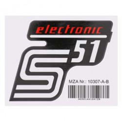  Klebefolie Seitendeckel - electronic - rot, S51