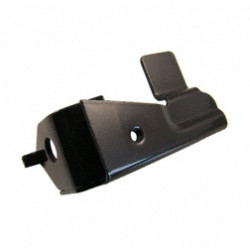 Trittbretthalter - rechts - PPB schwarz - Mit Aufhängung f. Schalldämpfer SR50, SR80 - langer Schalldämpfer