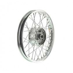Speichenrad 1,5x16 Zoll Alufelge poliert + Chromspeichen + Tuning-Radnabe Speichenrad 1,5x16 Zoll Alufelge poliert + Chromspeichen + Tuning-Radnabe