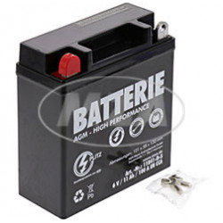  AGM-Batterie - 6V 11,0 Ah, 6N11A-BS - ersetzt 6N11A-1B