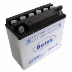 SOTEX-Batterie - 12N5,5-3B - 12V 5,5 Ah - für Motorrad ETZ125, 150, 250, 251/301