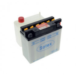 SOTEX-Batterie - 12V 5,5 Ah - 12N5,5-3B - inkl. Batteriesäure - z.B. für S51, S53, ETZ, Motorrad