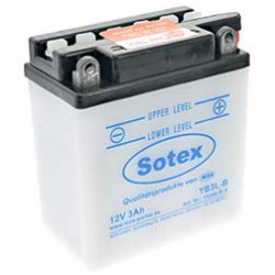 SOTEX-Batterie ohne Säure 12V 3,0 Ah - YB3L-B - z.B. für KR51, Umrüstsatz VAPE