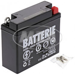 AGM-Batterie - 6V 4,5 Ah - 6N4,5-1D
