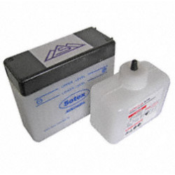 SOTEX-Batterie mit Deckel - 6V 4,5 Ah- 6N4,5-1D - inkl. Batteriesäure - Simson-Vogelserie