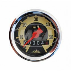  Tachometer ø 48 mm - 60 km/h-Version - Skale schwarz/ hellelfenbein - SR2E, SR4-1, KR50