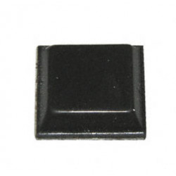 Puffer, selbstklebend - A 12.7mm, H 3,1mm - Farbe: schwarz - Material: Polyurethan (Gummi)