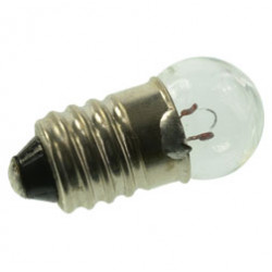 Glühlampe f. Ladekontrolllampe, klar - 11,5x24mm - Sockel: E10 - 6V 1,98W, 0,33A - pass. für AWO425