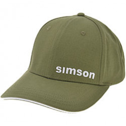 Basecap curved, Farbe: olivgrün - Motiv: "SIMSON"