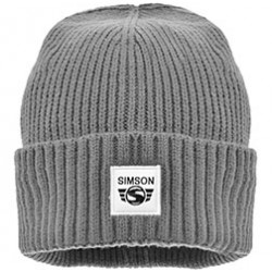 Wintermütze, Farbe: grau, Motiv: "SIMSON"