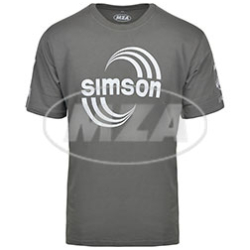 T-Shirt, Farbe: grau, Größe: XS - Motiv: "SIMSON Rennshirt"