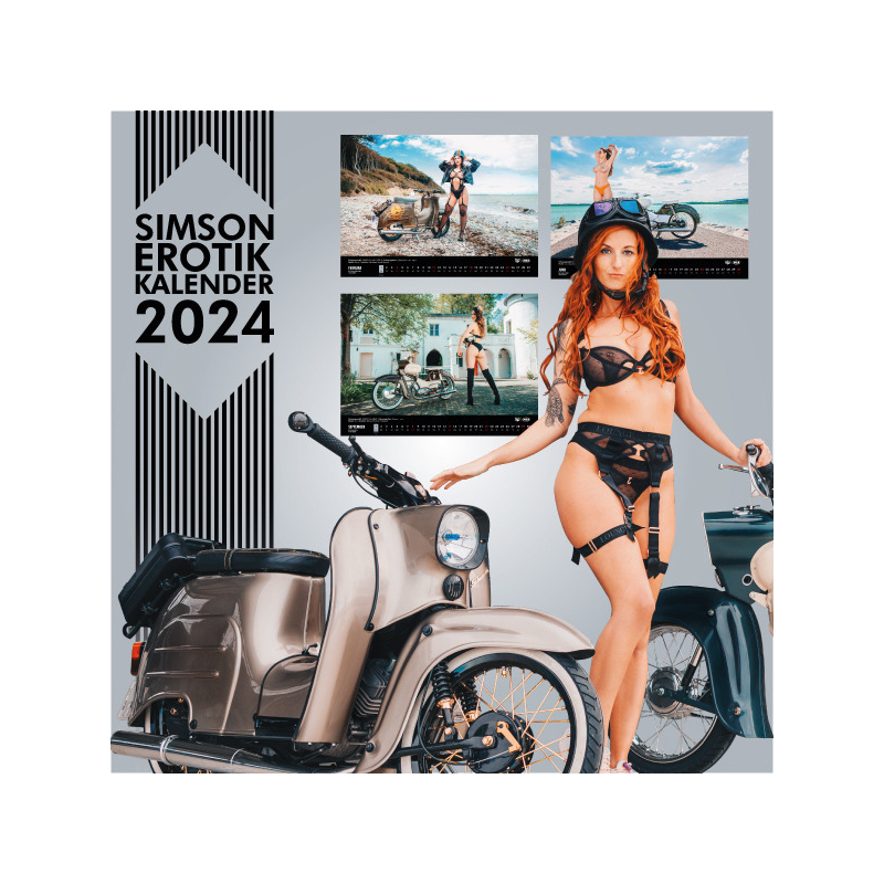 Starke Mopeds und heiße Kurven - SIMSON Erotik Kalender 2024
