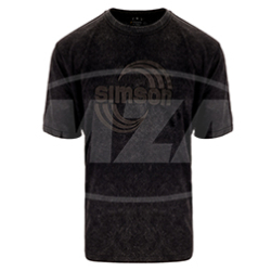 T-Shirt Acid-Washed, Farbe: schwarz, Größe: M - Motiv: SIMSON Cross